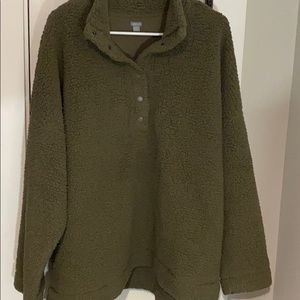 Aerie Sherpa oversized pullover